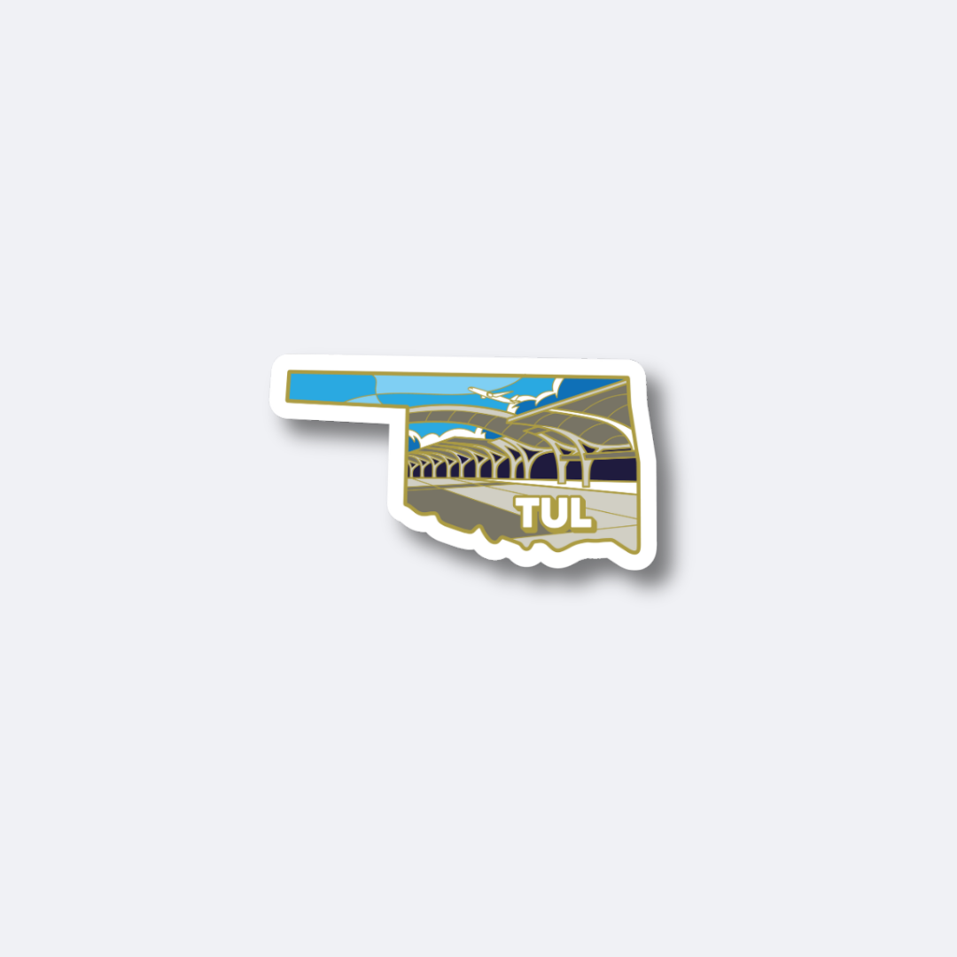 Airport Sticker | TUL - Oklahoma – Aviation Pin