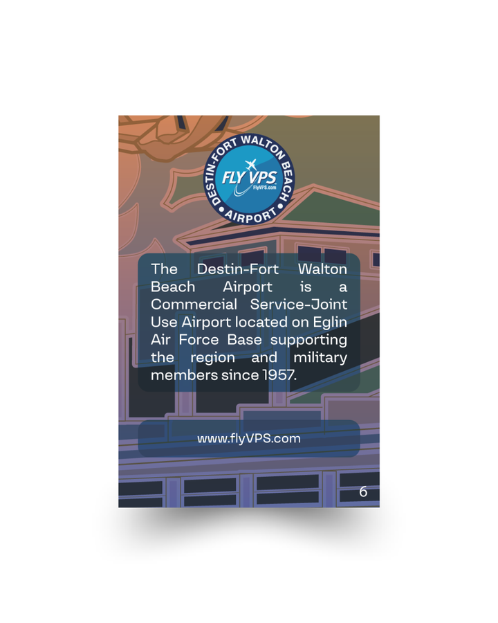 VPS Airport Pin – Destin-Fort Walton Beach Airport, Florida