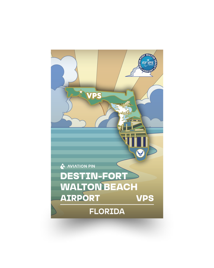 VPS Airport Pin – Destin-Fort Walton Beach Airport, Florida