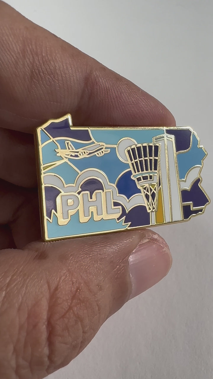 Airport Enamel Pin | PHL - Pennsylvania
