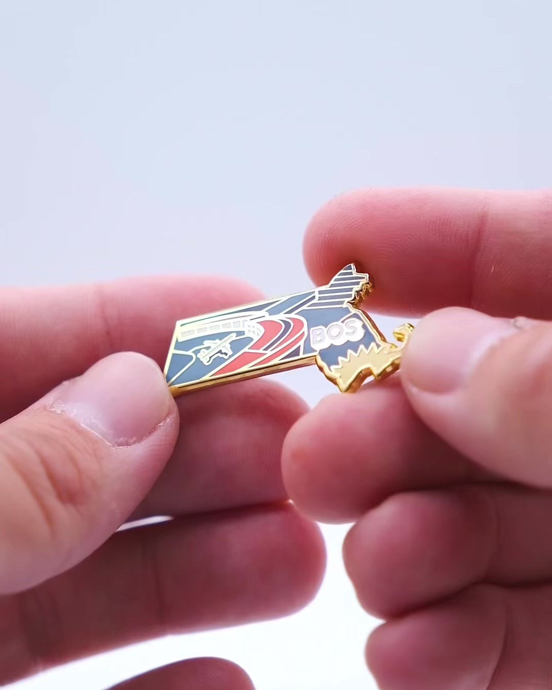 BOS Airport Pin – Boston Logan International Airport, Massachusetts