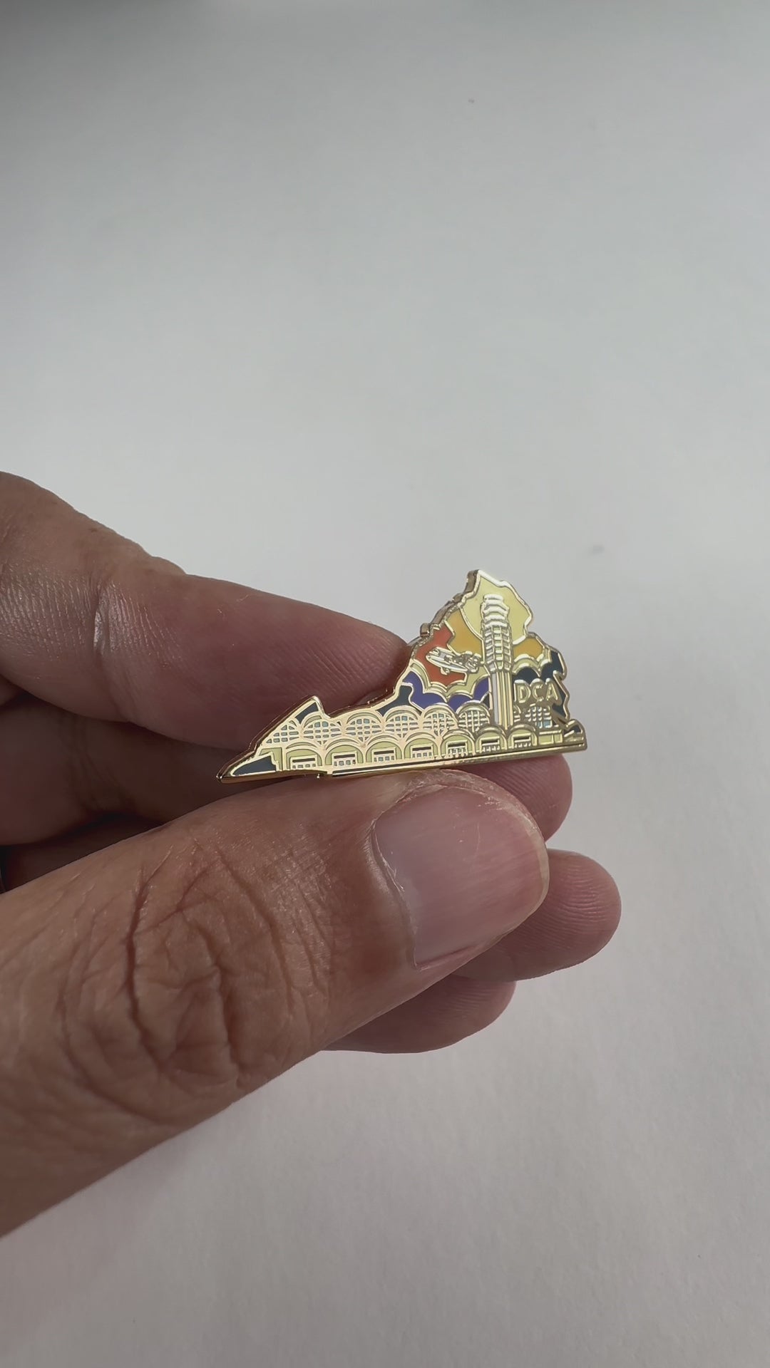 Airport Enamel Pin | DCA - Virginia