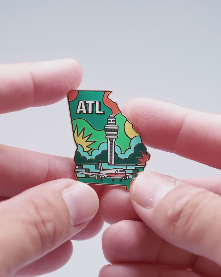 ATL Airport Pin – Hartsfield-Jackson Atlanta International Airport, Georgia