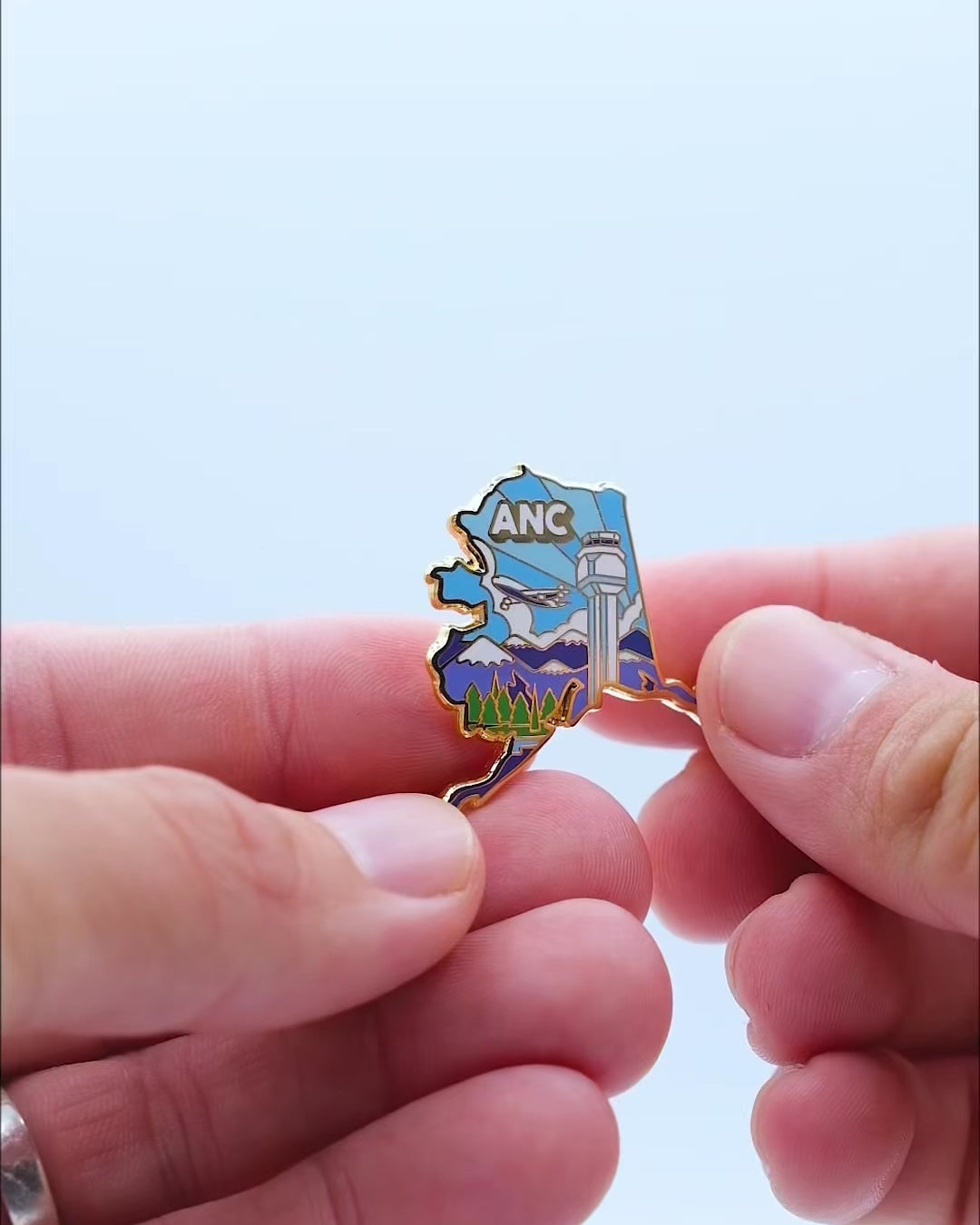 ANC Airport Pin – Ted Stevens Anchorage International Airport, Alaska