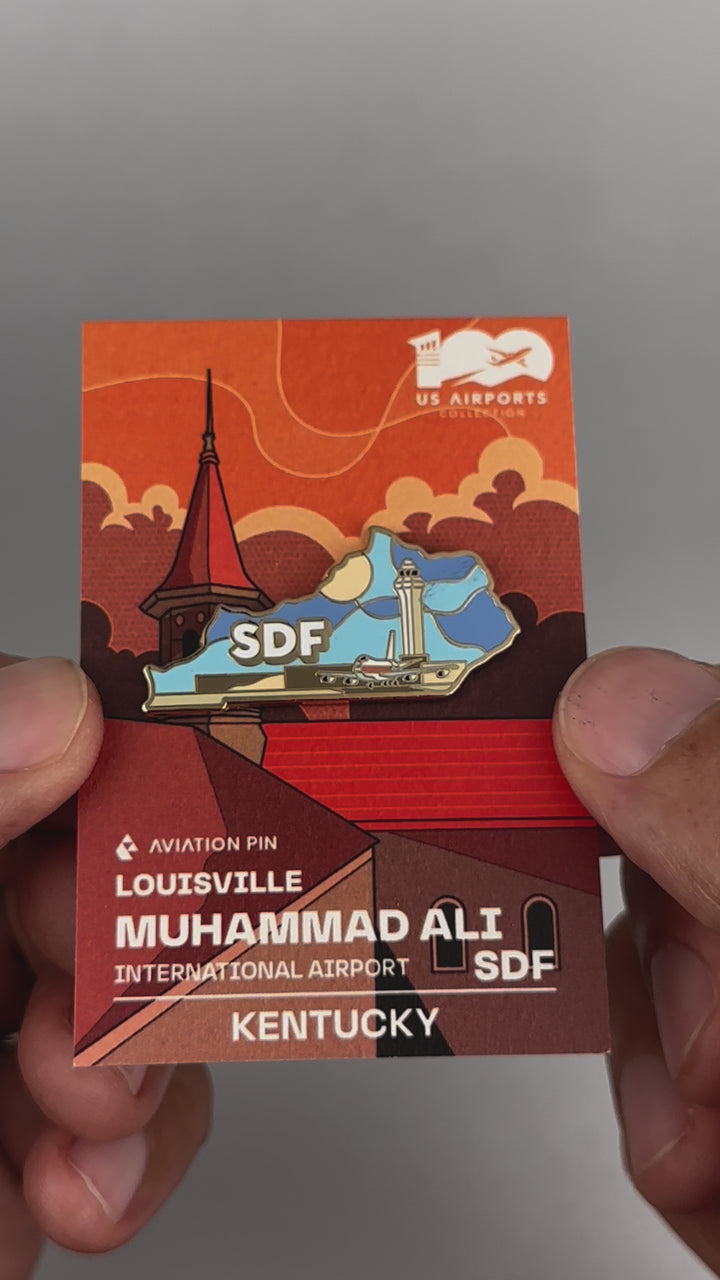 Airport Enamel Pin | SDF - Kentucky
