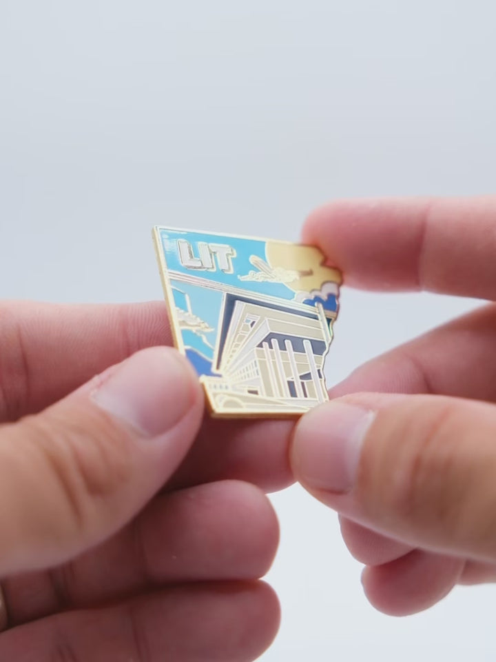 LIT Airport Pin – Bill and Hillary Clinton National Airport, Arkansas